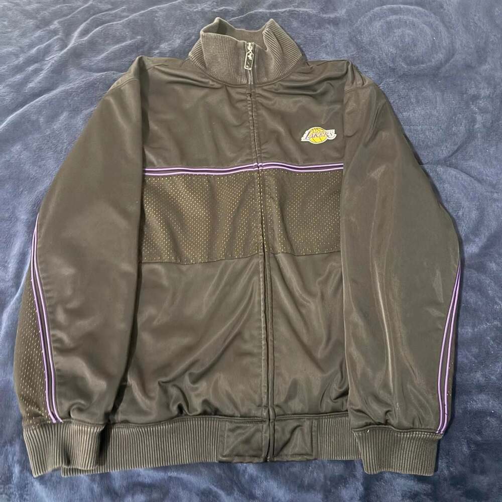 NBA Los Angeles Lakers Track Jacket Full Zip XL Black Purple